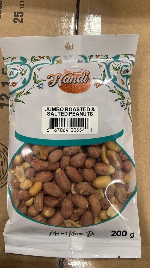 HANDI JUMBO ROASTED & SALTED PEANUTS 200GM