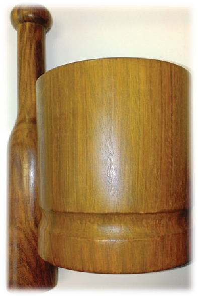HANDI UTW WOODEN KUNDI (AKHLEE) + DANDA  4 LARGE SETS