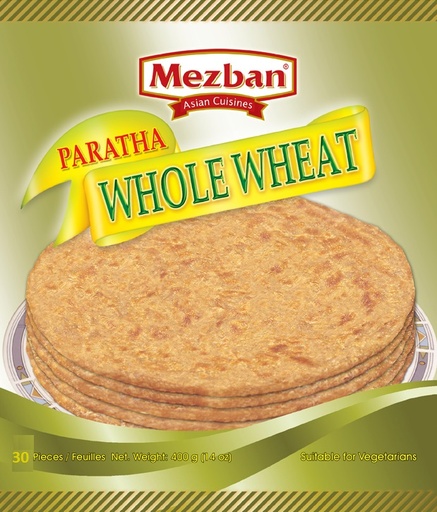 [DN-PAR-WWBLK] FZ MEZBAN PARATHA WHOLE WHEAT **BULK** 30PCS 2400GM