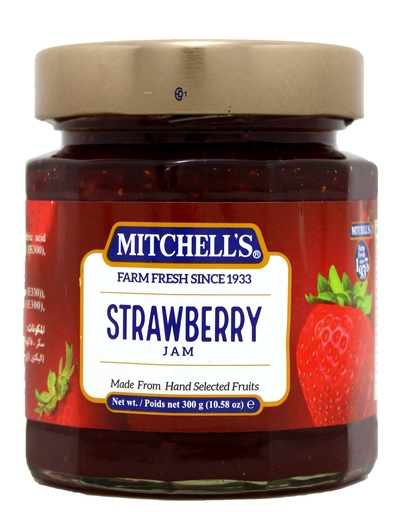 [MCH-JAM-ST] MITCHELL'S JAM STRAWBERY 300GM