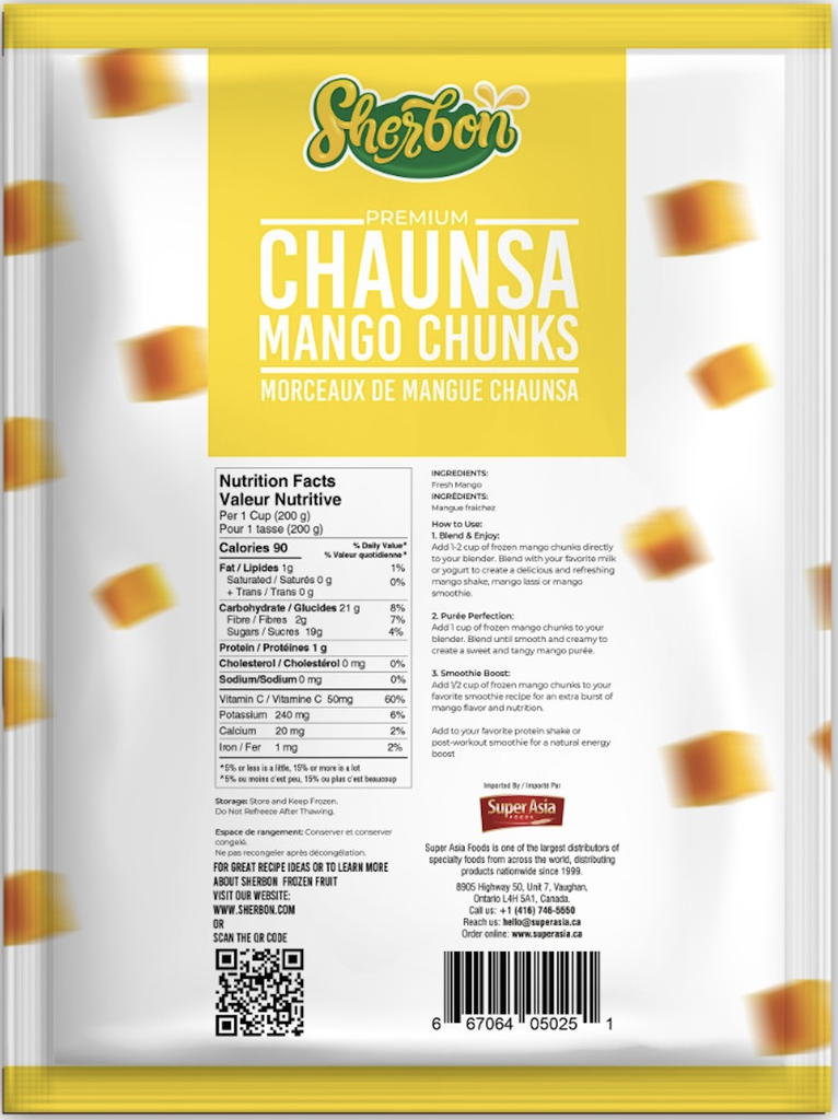 SHERBON CHAUNSA MANGO CHUNKS