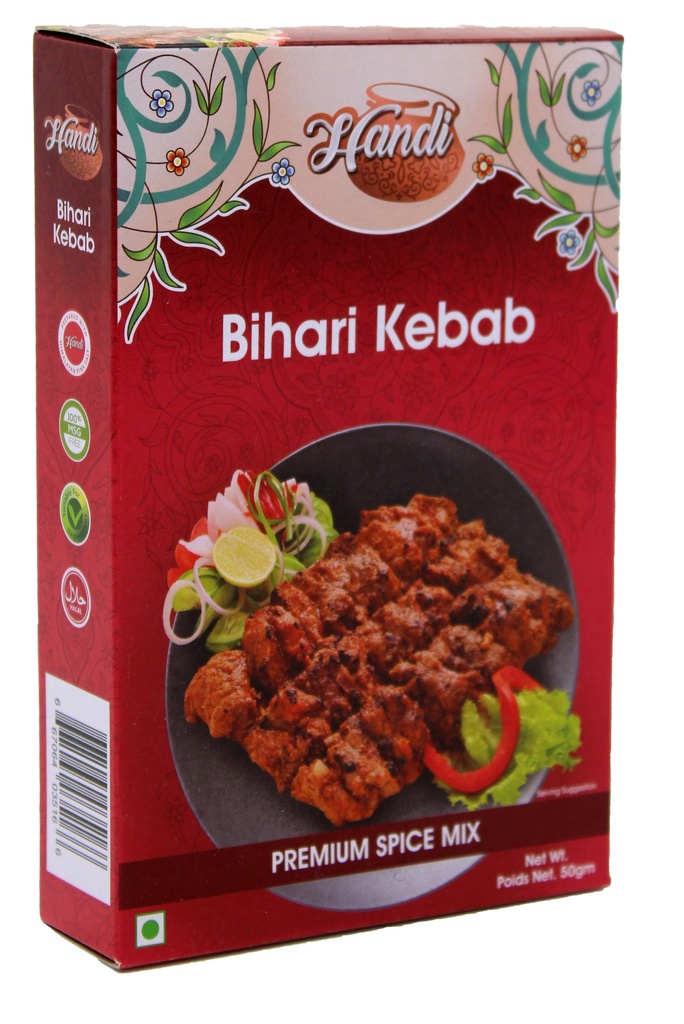 HANDI RECIPE MIX BIHARI KABAB MASALA 50 GMS