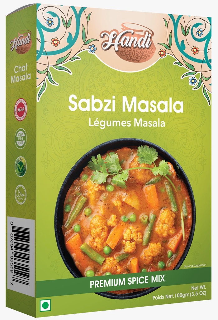 HANDI RML SABZI MASALA 100 GMS