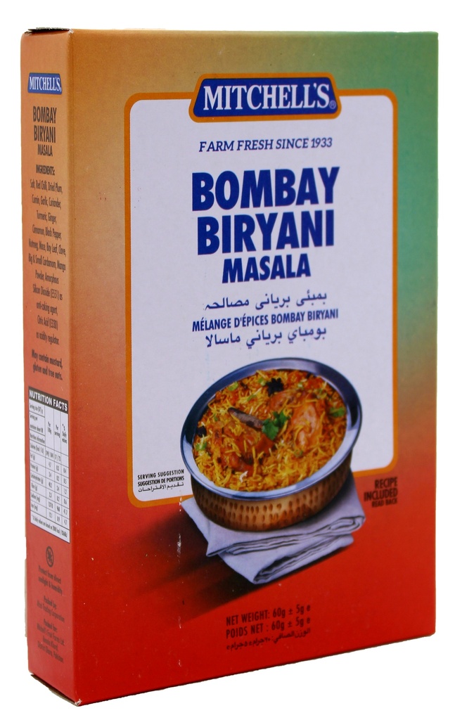 MITCHELL'S BOMBAY BIRYANI MASALA 60 GMS