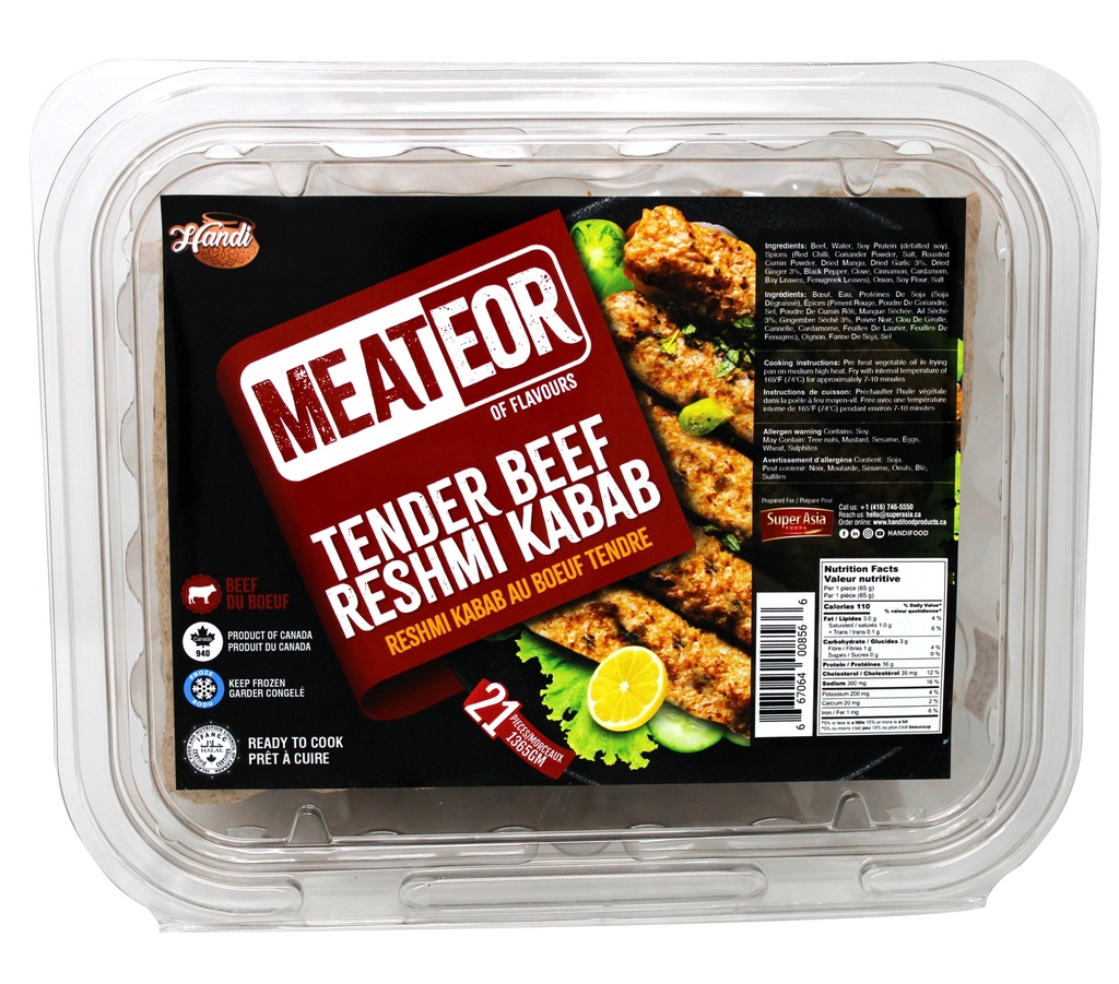 MEATEOR TENDER BEEF RESHMI KEBAB 1365 GM