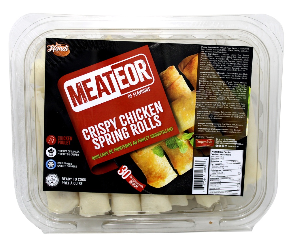 FZ MEATEOR SPRING ROLLS 900 GM CRISPY CHICKEN