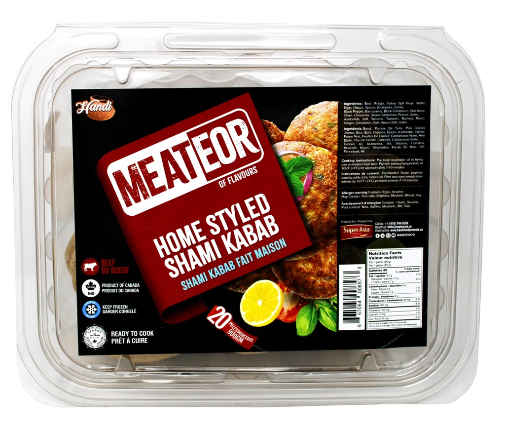 FZ MEATEOR SHAMI KEBAB 900 GM CHICKEN *HOME STYLE*