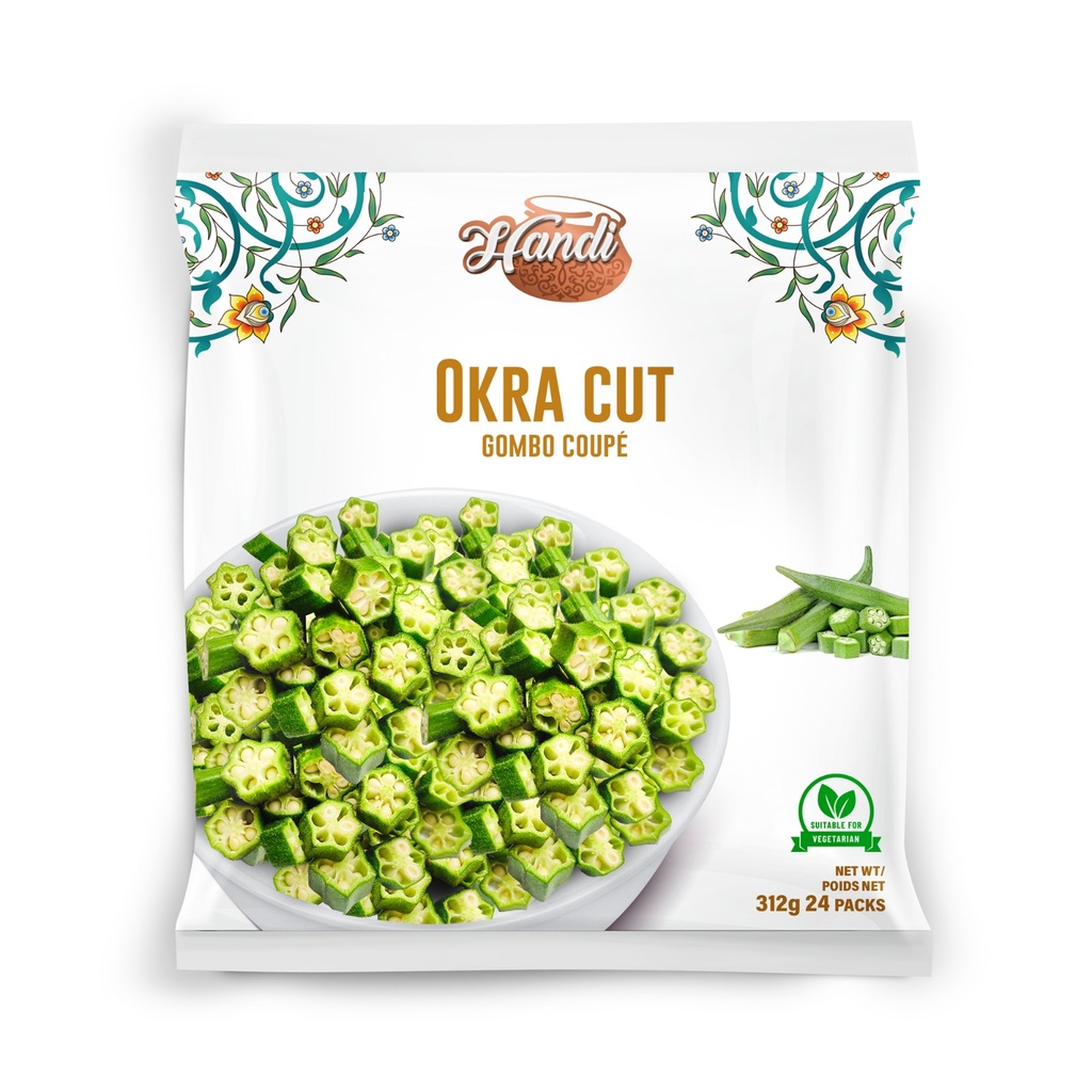 HANDI FROZEN OKRA CUT 312GM