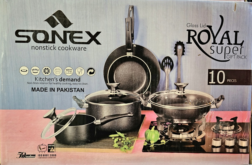 SONEX GLASS LID ROYAL SUPER GIFT PACK  - 10 PCS