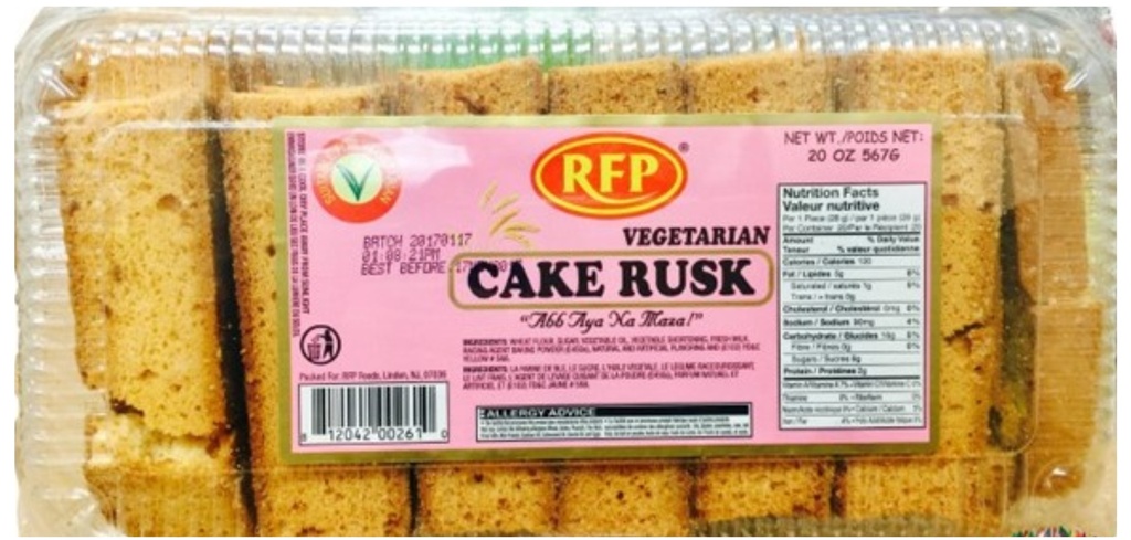 RFP CAKE RUSK NO EGG 453GMS