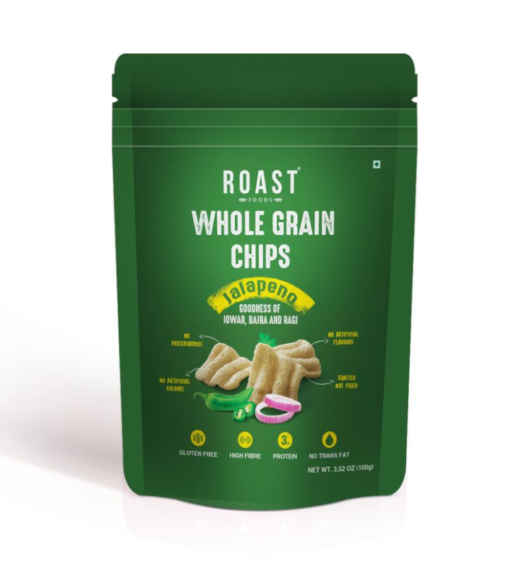 ROAST FOODS WHOLE GRAIN CHIPS - JALAPENO