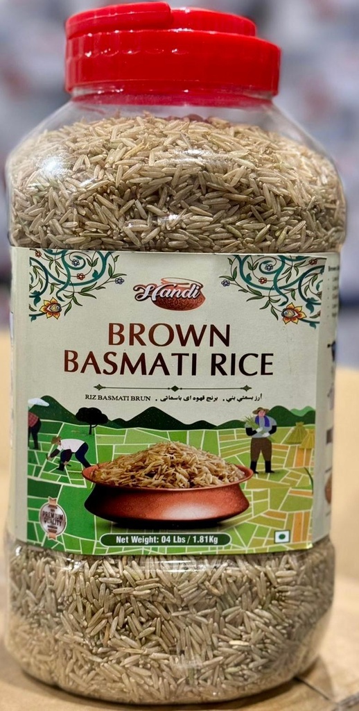 RICE HANDI BROWN BASMATI IN JAR 4LB