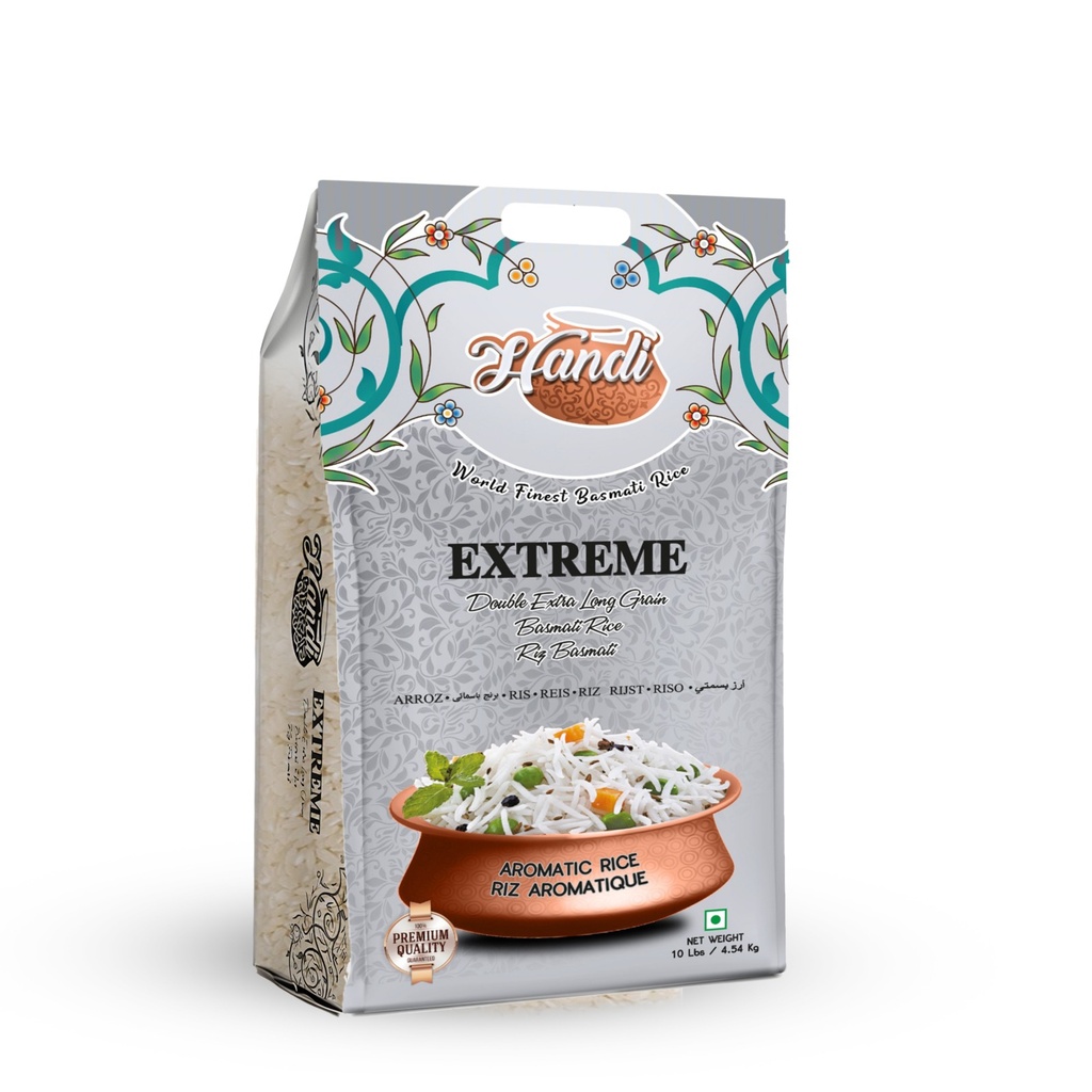 HANDI EXTREME EXTRA LONG BASMATI RICE 10LB WITH FREE SPICE MIX