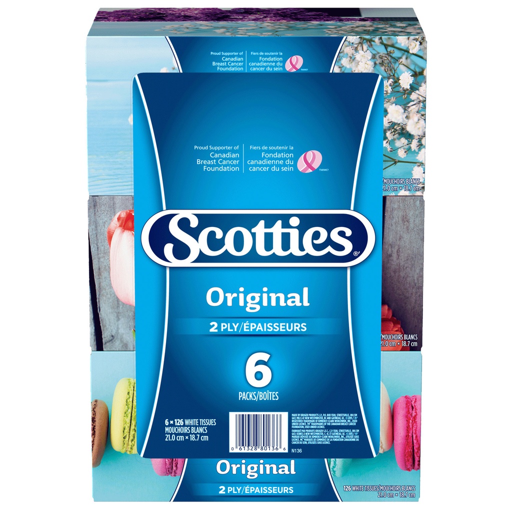SCOTTIES FACIAL TISSUE 8 x 6
