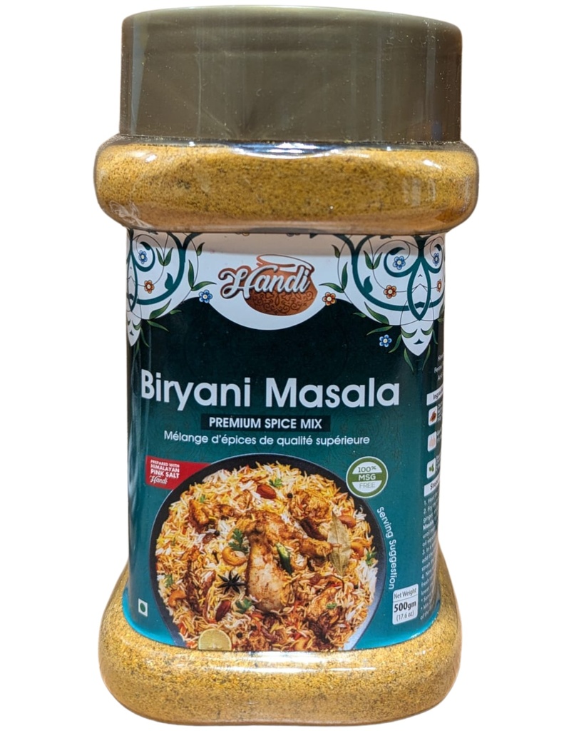 HANDI RECIPIE MIX JAR BIRYANI MASALA 500GM