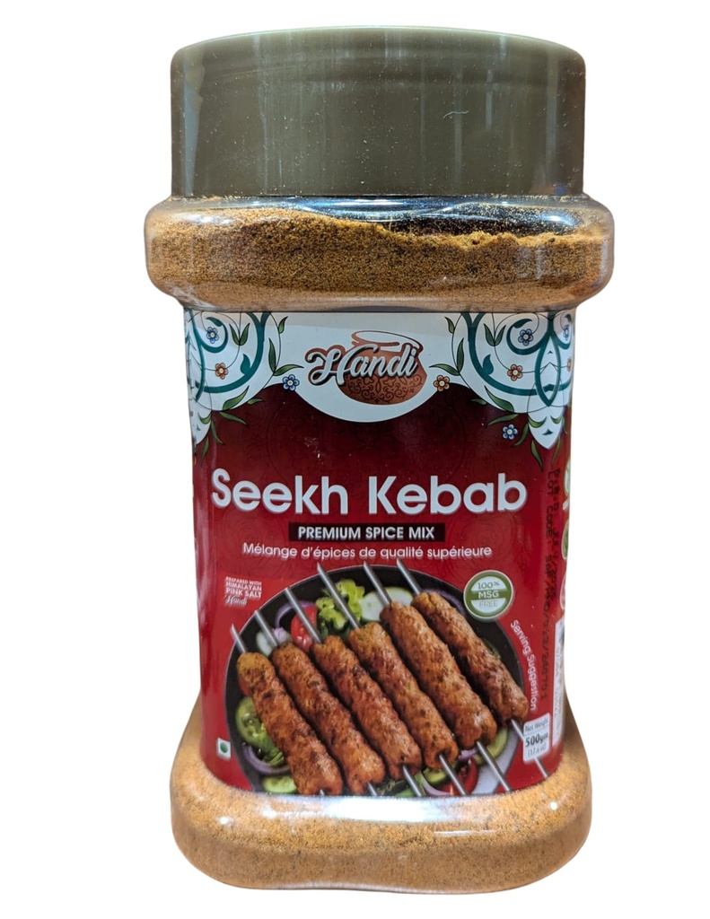 HANDI RECIPIE MIX JAR SEEKH KABAB MASALA 500GM