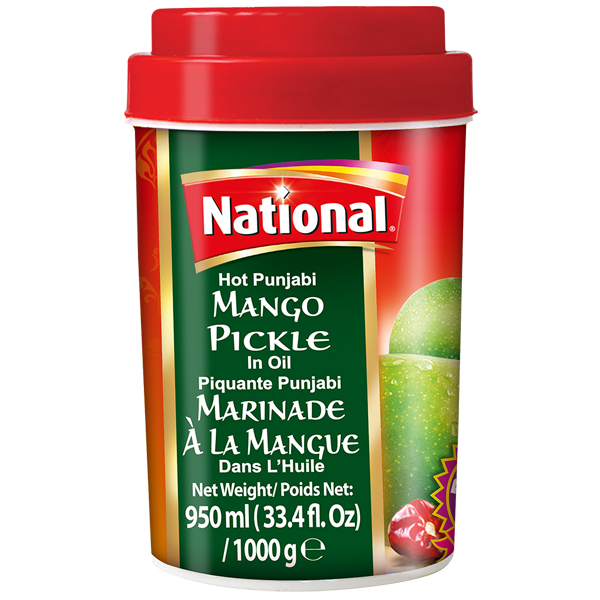 NATIONAL PICKLE LRG HOT PUNJABI MANGO 1KG