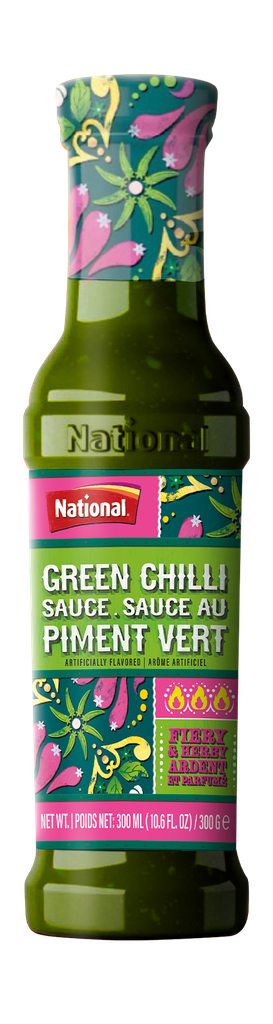 NATIONAL SAUCE GREEN CHILLI 300GM