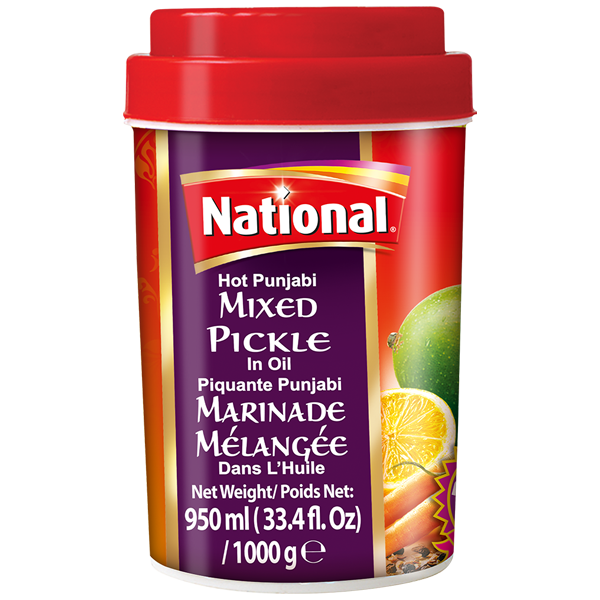 NATIONAL PICKLE HOT PUNJABI MIXED 1000GM