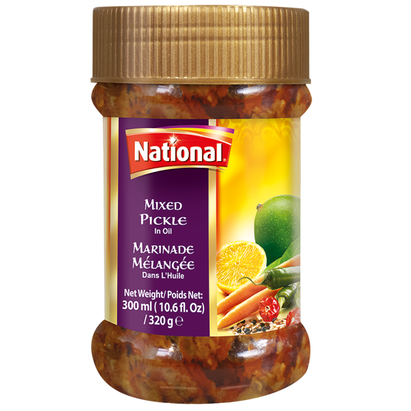 NATIONAL PICKLE SML MIXED 320GM