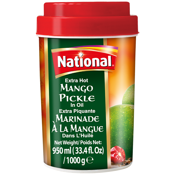 NATIONAL PICKLE LRG EXTRA HOT MANGO 1KG