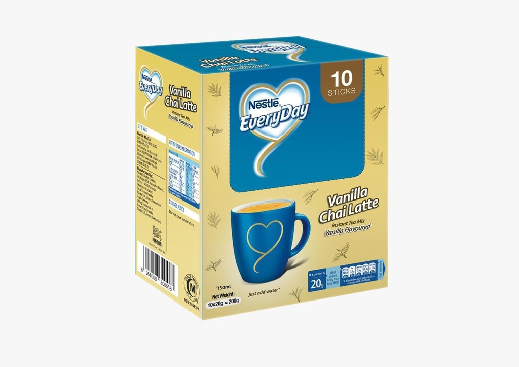 NESTLE EVERYDAY INSTANT TEA MIX VANILLA 3in1 10 PACK