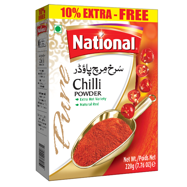 NATIONAL PS CHILLI POWDER 220GM