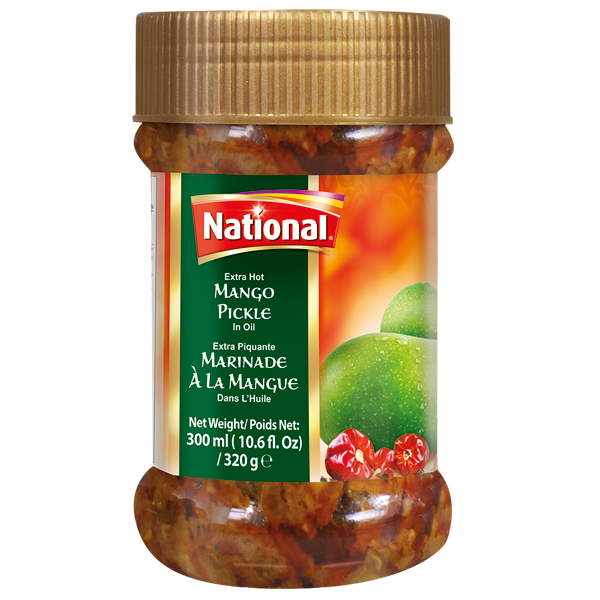 NATIONAL PICKLE SML EXTRA HOT MANGO 320GM