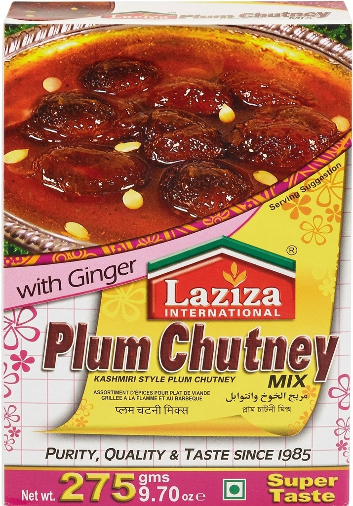 LAZIZA MIX PLUM CHUTNEY MIX 275GM