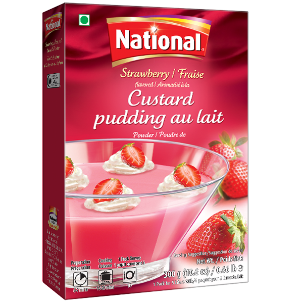 NATIONAL BK CUSTARD STRAWBERRY 300GM