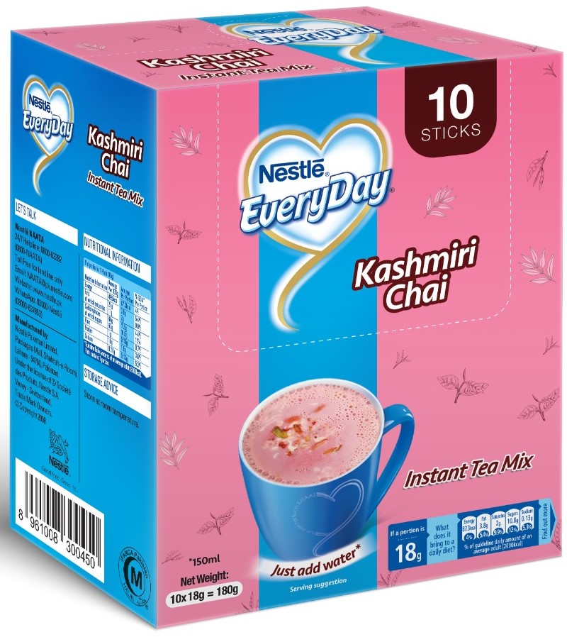 NESTLE EVERYDAY KASHMIRI INSTANT TEA MIX 10 PACK (Box 6)