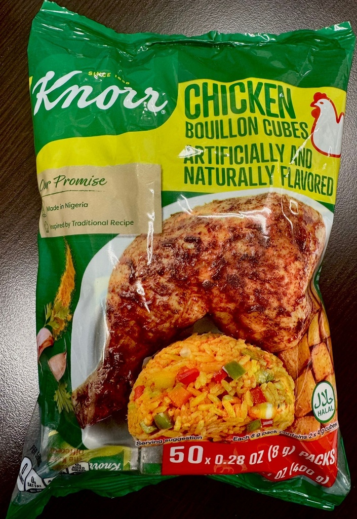 KNORR CUBES BOUILLON CHICKEN NIGERIAN 50X8GM