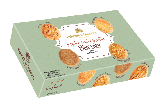 REHMAT-E-SHEREEN COOKIES NO SUGAR ADDED HYDERABADI 200GM