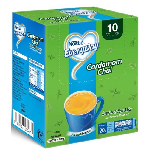 NESTLE EVERYDAY INSTANT TEA CARDAMOM 10 PACK (Box 6)