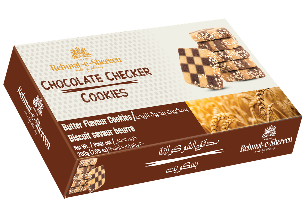 REHMAT-E-SHEREEN COOKIES CHOCOLATE CHECKER 200GM