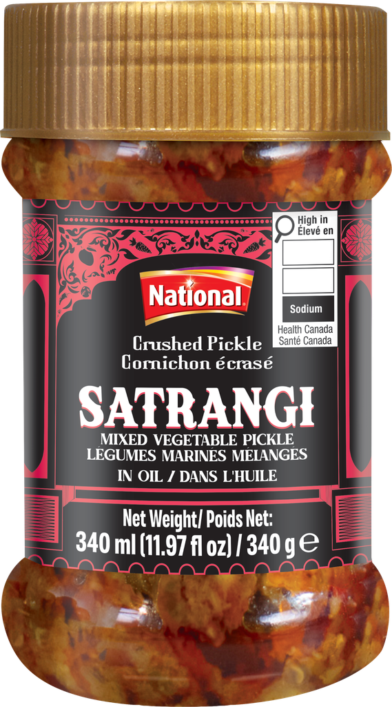 NATIONAL PICKLE SML CRUSHED SATRANGI 340GM