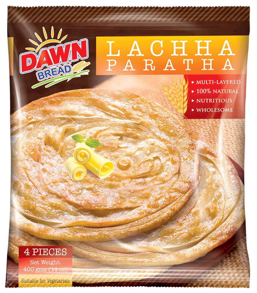 DAWN WHOLE WHEAT LACHA PARATHA 4PCS