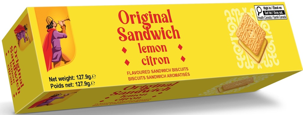EBM FP SW LEMON SANDWICH BISCUIT 128GM