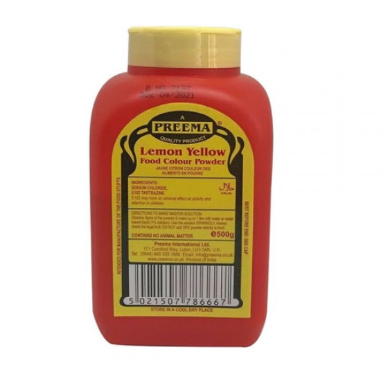 FOOD COLOR LEMON YELLOW LARGE 500GM