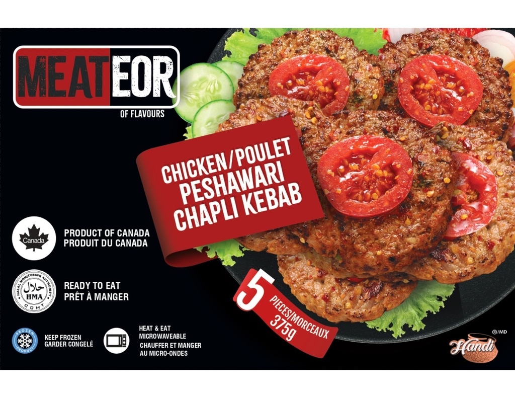 FZ MEATEOR CHAPLI KEBAB 375 GM "PESHAWARI" CHICKEN