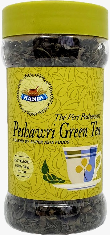 HANDI TEA JAR GREEN/PESHAWRI TEA 110GM