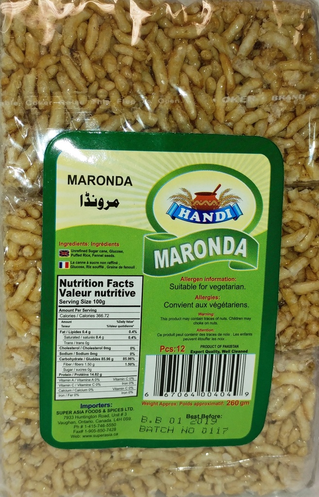 HANDI MARONDA PUFFED RICE