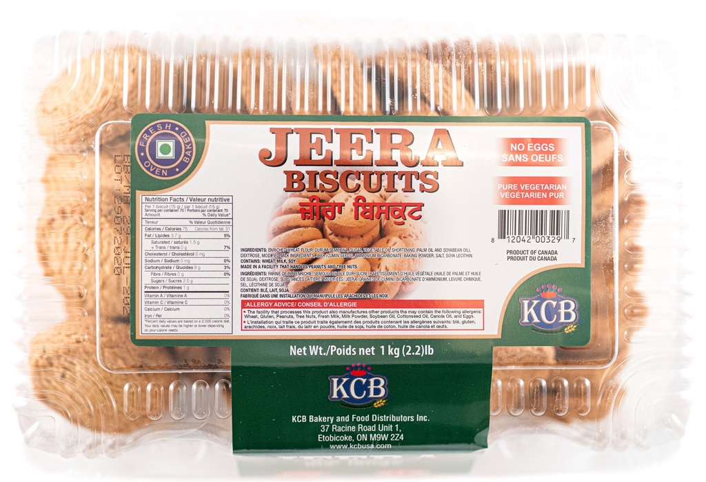KCB BISCUITS 1KG NO EGG JEERA