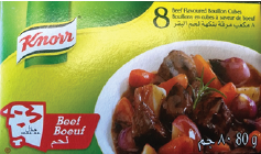 KNORR BEEF CUBES (LARGE) 80GM