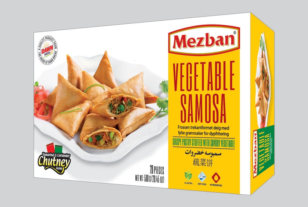FZ MEZBAN BX SAMOSA MIX VEGETABLE 20PCS 580GM