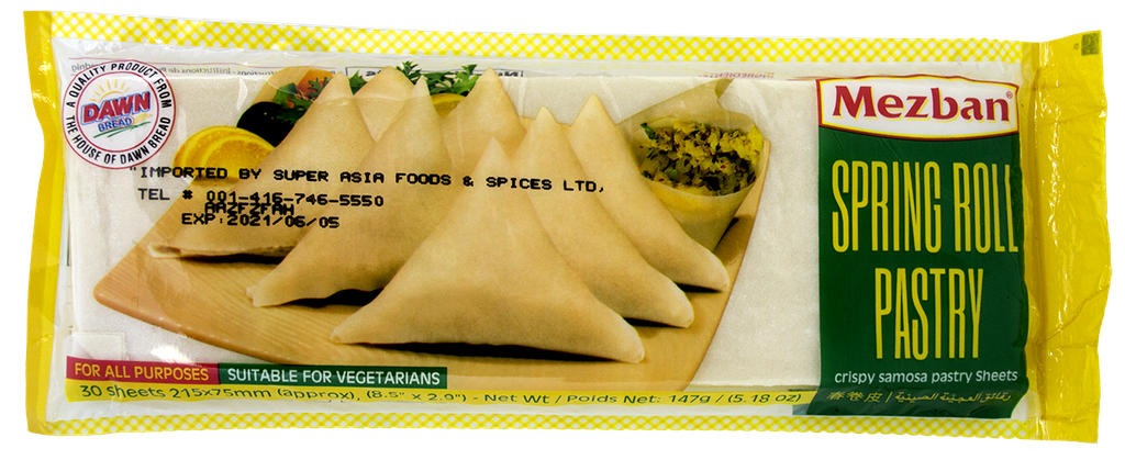 FZ MEZBAN SPRING ROLL PASTRY SMALL 30 PC 147GM