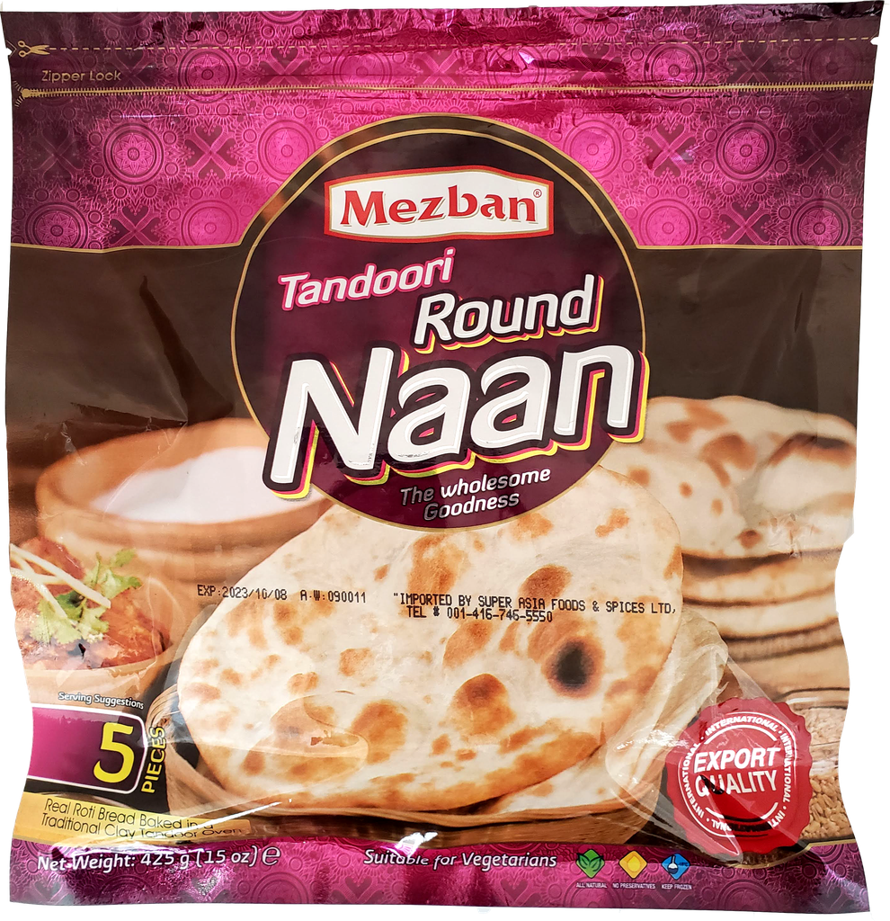 MEZBAN TANDOORI ROUND NAAN 5PCS