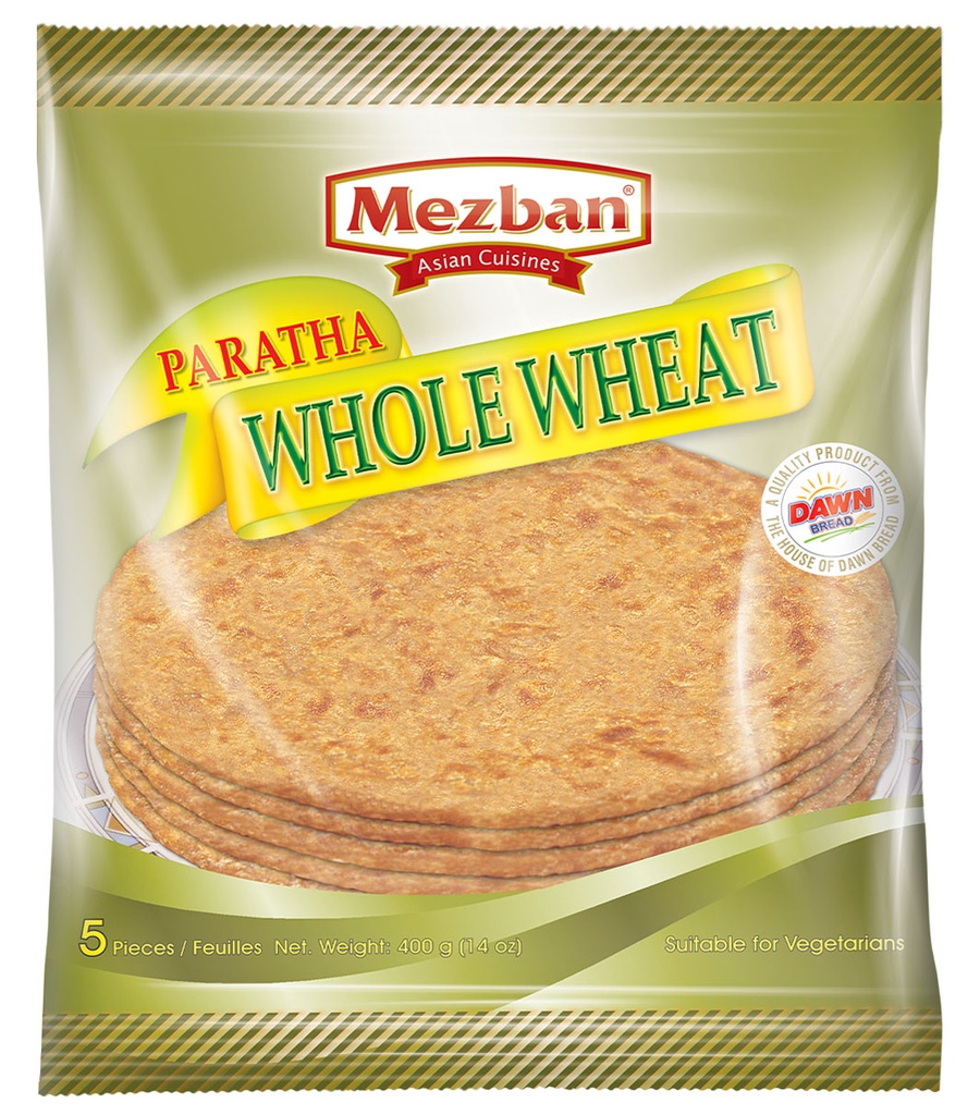 FZ MEZBAN PARATHA WHOLE WHEAT 5PCS 400GM