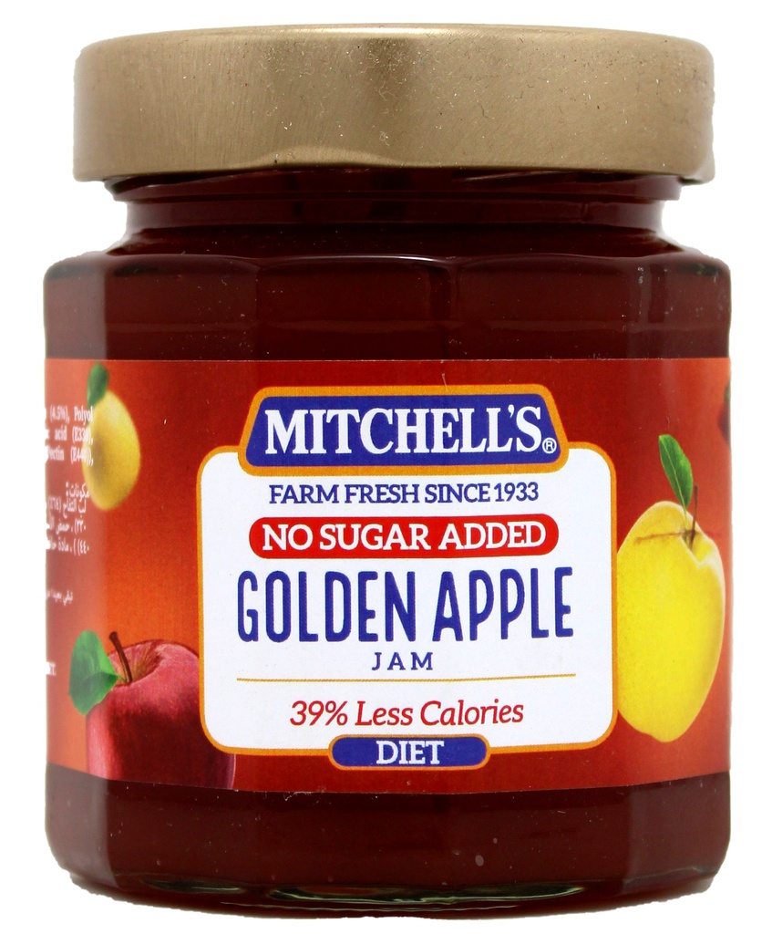 MITCHELL'S JAM DIET GOLDEN APPLE 300GM