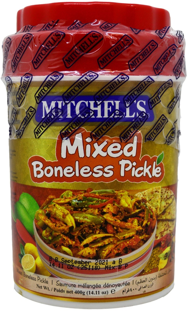 MITCHELL'S BONELESS MIX PICKLE 400GM